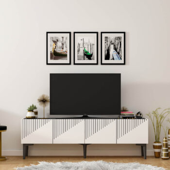 Luxusný TV stolík USER do vašej obývačkyElegantný a praktický TV stolík USER je ideálnou voľbou pre vašu obývaciu izbu. Je vyrobený z kvalitného materiálu LTD s hrúbkou 18 mm, ktorý zaručuje dlhú životnosť a odolnosť. Stolík je navrhnutý v modernom luxusnom štýle, ktorý dodá vášmu interiéru nádych elegancie.Kľúčové vlastnosti:Rozmer: 45 x 154 x 37 cmMateriál: LTDPočet dvierok: 2 plné dvierkaFarba: bielaPlastové nožičkyDodávame v demonteTV stolík USER je navrhnutý tak, aby spĺňal požiadavky na funkčnosť aj estetiku. Dve plné dvierka poskytujú dostatok úložného priestoru pre vaše multimediálne zariadenia či iné potreby. Vďaka plastovým nožičkám je stolík ľahko premiestniteľný a vhodný aj na rôzne typy podláh.Užite si pohodlie a štýl, ktorý TV stolík USER prináša do vášho domova!