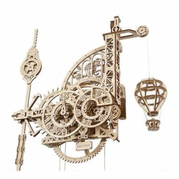 Ugears 3D drevené mechanické puzzle Nástenné hodiny Aero