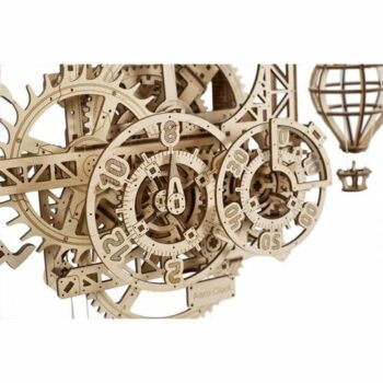 Ugears 3D drevené mechanické puzzle Nástenné hodiny Aero