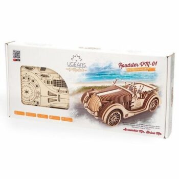 Ugears 3D drevené mechanické puzzle VM-01 Auto (roadster)