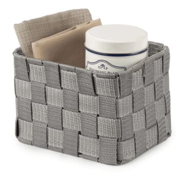 Úložný organizér do zásuvky Compactor TEX vysoký - 19 x 14 x 13 cm, sivý