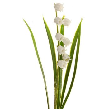 Umelá kytica Konvalinka, v. 35 cm, zväzok 5 ks