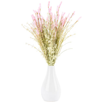 Umelé lúčne kvetiny levanduľa 56 cm, ružová