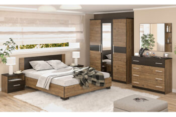 Moderný spálňový nábytok VALENTÍNA poskytne to pravé útočisko od všedných povinností a starostí. Svojou farebnou kombináciou dub april s tmavým kontrastom wenge, zabezpečí nadčasovosť a štýlovosť. Sektor zahŕňa dostatok komponentov, vďaka ktorým si vytvoríte výnimočnú spálňu plnú pohodlia.Súčasťou spálne je manželská posteľ VALENTÍNA 160. Posteľ je vyrobená z veľmi kvalitnej LTD dosky, ktorá sa ľahko udržiava. Farba je dub april/wenge. Posteľ má čelo a vpredu zaujímavé široké nožičky. Súčasťou postele nie je rošt ani matrac, odporúčame dokúpiť, viď doporučenia.Rozmery:- šírka: 166,4 cm,- výška: 85,2 cm,- hĺbka: 203,6 cm.Dodávame v demonte, pričom montáž je veľmi jednoduchá.