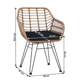 Objavte eleganciu a funkčnosť s záhradným setom z umelého ratanu Valin, ktorý je ideálnym doplnkom pre vašu záhradu či terasu. Tento moderný set v prírodnej a čiernej farbe kombinuje štýlový dizajn s praktickosťou, čo ho robí skvelou voľbou pre každého, kto hľadá kvalitný…