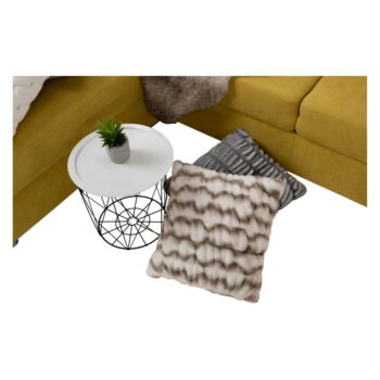 KONDELA Vanke Typ 2 vankúš 45x45 cm biela / sivohnedá (taupe) – Obrázok 11