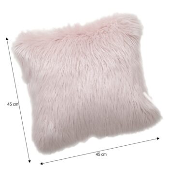 S vankúšom EBONA TYP 7 si zabezpečíte štýlovú dekoráciu na Vašu posteľ. Navyše vďaka jemným chĺpkom, ktoré pokrývajú vankúš si doprajete aj pohodlný a príjemný oddych. Rozmery vankúša sú (ŠxD): 45x45 cm. Vyrobený je zo 100% polyesteru, s vlasom dlhým až 6 cm. Jemná a romantická ružová farba je…