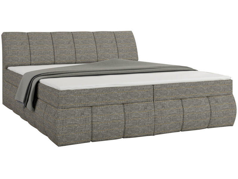 NABBI Vareso 160 čalúnená manželská posteľ s úložným priestorom sivá (Berlin 01) Luxusná manželská posteľ VARESO 160 je vhodná pre tých, ktorí si vedia naplno užívať chvíle ničnerobenia a radi nechajú dokonale zrelaxovať svoje telo a myseľ. Tajomstvo pohodlia postele je ukryté v matracoch s bonelovými pružinami, ktoré majú výšku 20 cm. Ďaľšou vrstvou na vrchu matracov je penový…