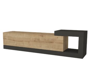 Moderný a štýlový TV stolík VELIERO vás oslový svojim moderným a minimalistickým dizajnom a priaznivou cenou. Je ideálny do moderne zariadených priestorov a vďaka závesnému systému pôsobí vzdušne a štýlovo. TV skrinka poskytuje dostatok úložného priestoru vo forme výklopnej skrinky a malej otvorenej police.Farebné prevedenie: šedý antracit / sapphireMateriál: kvalitné 18 mm LTD hranené PVC páskouRozmery TV stolíka: (š/v/h) 150 x 38,6 x 29,6 cm Dodávame v demonte.