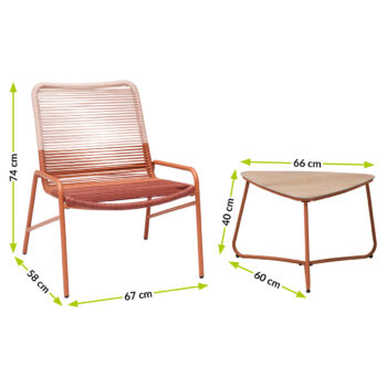 Vychutnávajte si oddych na čerstvom vzduchu so záhradným setom z umelého ratanu VELONET, ktorý Vás bude vďaka svojim rozmerom tešiť nie len na záhrade či terase, ale aj balkóne. Rám setu je vyrobený z kvalitnej ocele a sedacia časť a operadlo sú vypletené plochým umelým ratanom. Jeho farebné…