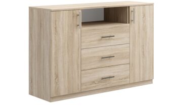 Elegantná spálňová zostava VENA vám umožní zariadiť si spálňu za mimoriadne priaznivú cenu a pritom štýlovo. Je vyrobená z kvalitnej 166 mm hrubej LTD dosky nenáročnej na udržiavanie. Úchyty sú plastové. Spálňová zostava obsahuje:manželská posteľ 160x200 (ŠxVxH) 170x95x2052x nočný stolík (ŠxVxH): 45x46,5x43komoda (ŠxVxH): 120x84,5x46šatníková skriňa (ŠxVxH): 160x210x60 cmRošt nie je súčasťou postele, odporúča sa dokúpiť rošť s rámom, nie lamelový rošt. Matrac nie je v cene postele, odporúča sa dokúpiť matrac v rozmere 160 x 200 cm. Dodávame v demonte. 
