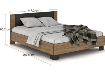 Zobúdzajte sa do nového rána plní energie a sily, v náruči manželskej postele s roštom VERIFY LB-140 140x200 cm. Posteľ vyniká jednoduchým dizajnom s čistou líniou, v krásnom farebnom prevedení dub april / wenge. Materiál použitý na jej výrobu je kvalitná drevotriesková doska, ktorá je nenáročná na…