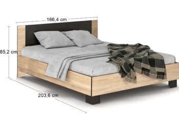 Zobúdzajte sa do nového rána plní energie a sily, v náruči manželskej postele s roštom VERIFY LB-160 160x200 cm. Posteľ vyniká jednoduchým dizajnom s čistou líniou, v krásnom farebnom prevedení dub sonoma / wenge. Materiál použitý na jej výrobu je kvalitná drevotriesková doska, ktorá je nenáročná…