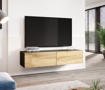 TV stolík Vigo 140 je moderným a praktickým doplnkom do každej obývačky. S jeho tmavou farbou v prevedení čierna / dub wotan prinesie do vášho interiéru štýl a eleganciu. Tento nábytok je určený na celoročné využitie a je vyrobený z kvalitného aglomerovaného materiálu - laminovanej DTD, ktorá…