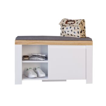 Predstavujeme vám moderný botník Vilgo 1D, ktorý je ideálnym riešením pre vašu predsieň. Tento elegantný kus nábytku kombinuje praktickosť s estetickým vzhľadom, vďaka čomu sa stane neoddeliteľnou súčasťou vášho interiéru.