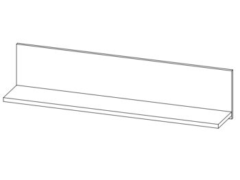 NABBI Viliam 120 polica dub craft zlatý – Obrázok 5