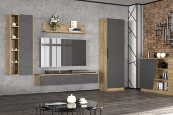 Polica Viliam 80 - dub craft zlatý je moderný a praktický doplnok do vášho interiéru. Jej tmavá farba v prevedení dub craft zlatý dodáva priestoru eleganciu a štýl. Tento kus nábytku je vyrobený z aglomerovaného materiálu DTD, ktorý je známy svojou odolnosťou a dlhou životnosťou.