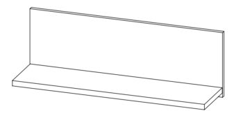 NABBI Viliam 80 polica dub craft zlatý – Obrázok 5