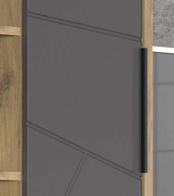 Predstavujeme Vám skrinku na stenu Viliam PB, ktorá je výnimočná svojím moderným dizajnom a kvalitnými materiálmi. Tento nábytok je vyrobený z aglomerovaného materiálu DTD, čo mu dodáva pevnosť a odolnosť voči poškodeniu. Hlavné farebné prevedenie je dub craft zlatý doplnené o sekundárnu sivú…