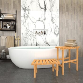 Drevený príručný stolík k vírivke Vireo Typ 1 v prírodnom prevedení je ideálnym doplnkom pre váš interiér. Tento moderný a štýlový kus nábytku od značky KONDELA je vyrobený z masívneho lakovaného bambusu, čo mu dodáva nielen estetický vzhľad, ale aj trvanlivosť a odolnosť. S rozmermi 60 cm na…