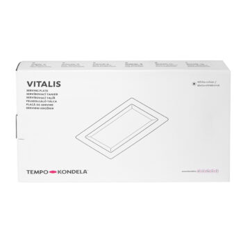 KONDELA Vitalis servírovací tanier biela / strieborná – Obrázok 11