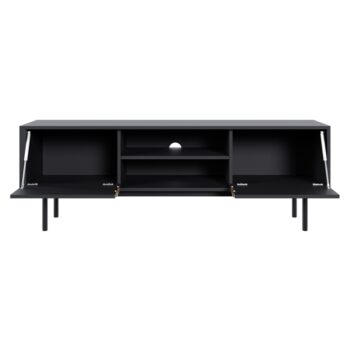 TV stolík Vivala v elegantnej čiernej farbe je ideálnym doplnkom pre moderné interiéry. Tento kus nábytku od značky KONDELA ponúka nielen štýlový vzhľad, ale aj praktické využitie. S rozmermi 154 cm na šírku, 39 cm na hĺbku a výškou 53,5 cm poskytuje dostatok…