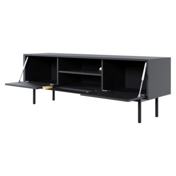 TV stolík Vivala v elegantnej čiernej farbe je ideálnym doplnkom pre moderné interiéry. Tento kus nábytku od značky KONDELA ponúka nielen štýlový vzhľad, ale aj praktické využitie. S rozmermi 154 cm na šírku, 39 cm na hĺbku a výškou 53,5 cm poskytuje dostatok…