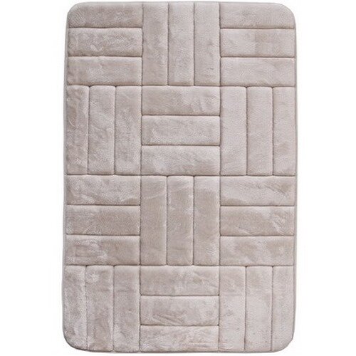 VOPI Kúpeľňová predložka s pamäťovou penou Štvorce krémová, 50 x 80 cm VOPI Kúpeľňová predložka s pamäťovou penou Štvorce krémová, 50 x 80 cm