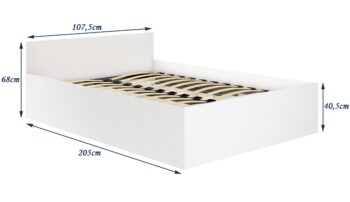 TEREZKA - Jednoduchosť a funkcie v dokonalej harmónii Predstavujeme TEREZKA - modernú váľandu, ktorá do vašej spálne vnesie nielen pohodlie, ale aj šik a praktickosť. Elegantná biela farba perfektne korešponduje s minimalistickým dizajnom a dodá vašej miestnosti svieži a vzdušný vzhľad.  Typ tovaru: Váľanda, jednolôžko  Materiál: LTD Rozmery: 68 x 107 x 205 cm Farba: Biela Vybavenie: Rošt v cene Počet osôb: Pre jedného Rozmer matraca: 100 x 200 cm  Vďaka integrovanému úložnému priestoru získate navyše miesto na uskladnenie svojich vecí a udržíte tak svoju spálňu v dokonalom poriadku. TEREZKA nie je len obyčajné jednolôžko, je to dokonalý spojenec pre tých, ktorí hľadajú štýl aj funkciu v jednom balení. Nenechajte si ujsť túto jedinečnú ponuku a objednajte si TEREZKA ešte dnes!