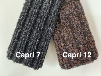 Vebe, Čistiaca zóna Capri WB 12, na mieru, šíře 1m,2m, hnedá, guma (gél - protišmykový), chodba / predsieň