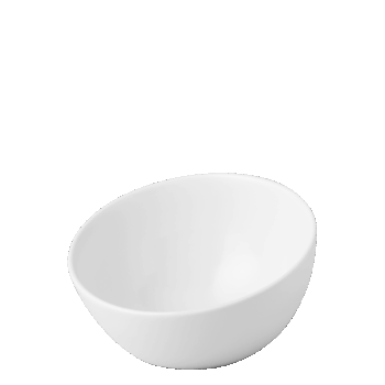 Veľká porcelánová biela miska Flow Eco je stvorená na všetko, čo máte radi. Spríjemnite si posedenie s vašimi blízkymi dizajnovými miskami Flow Eco. Zošikmený tvar misiek dokonale oživí vaše stolovanie.
