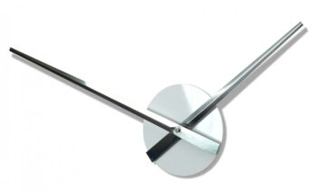 Veľké biele nalepovacie hodiny 130 cm