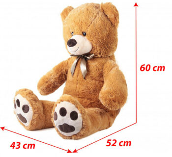 Veľký plyšový medveď Kuba s visačkou 100 cm
