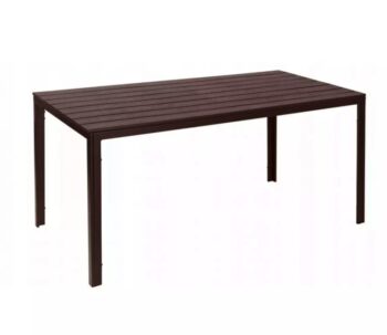 Veľký záhradný stôl v hnedej farbe