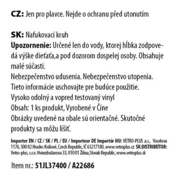 Vetro-Plus Nafukovací kruh Jahoda, 101 x 76 cm