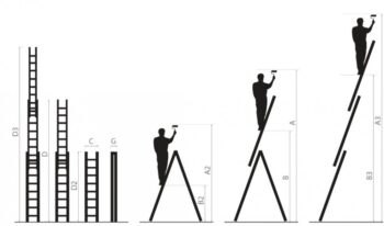 Viacúčelový hliníkový rebrík, 3 x 11 priečok a nosnosť 150 kg
