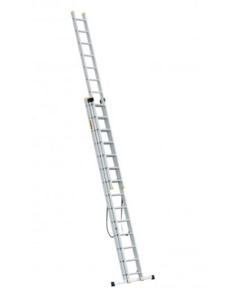 Viacúčelový hliníkový rebrík, 3 x 14 priečok a nosnosť 150 kg