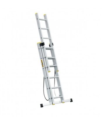 Viacúčelový hliníkový rebrík, 3 x 6 priečok a nosnosť 150 kg
