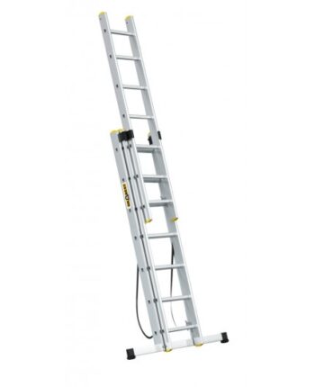 Viacúčelový hliníkový rebrík, 3 x 7 priečok a nosnosť 150 kg
