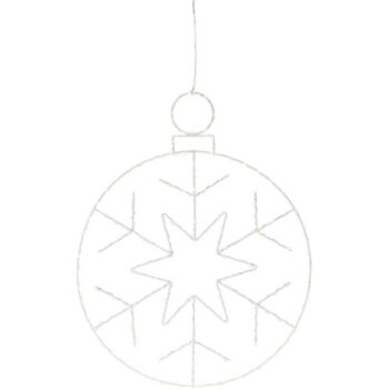 Vianočná závesná LED dekorácia Kerstball Snowflake 250 LED, 48 cm