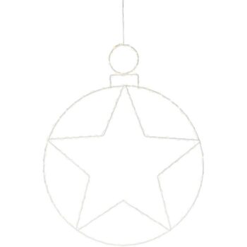 Vianočná závesná LED dekorácia Kerstball Star 236 LED, 48 cm