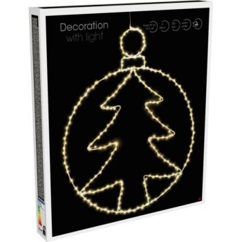 Vianočná závesná LED dekorácia Kerstball Tree 250 LED, 48 cm
