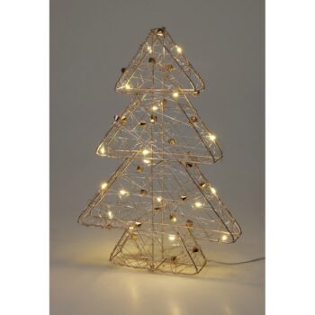 Vianočný LED stromček Goldwire zlatá, 21 x 30 cm
