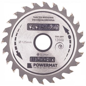 Vidiový pílový kotúč 125x22.2 24z TDD-125x22.2x24Z