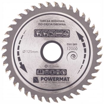 Vidiový pílový kotúč 125x22.2 40z TDD-125x22.2x40Z