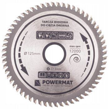 Vidiový pílový kotúč 125x22.2 60z TDD-125x22.2x60Z