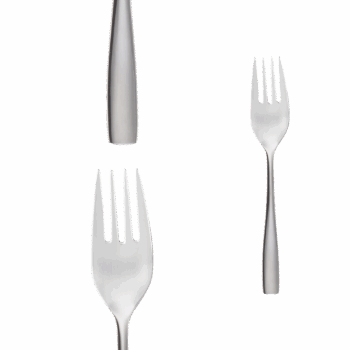 Vidlička na múčnik Anno vyniká nadčasovým minimalistickým dizajnom. Má hranatú rúčku, ktorá v spojení s čistými líniami pôsobí mimoriadne elegantne.