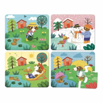 Vilac Drevené puzzle 4 obdobia