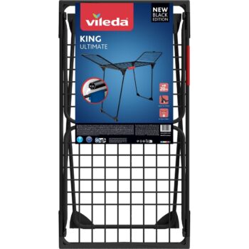 Vileda Sušiak na bielizeň King čierna 20 m
