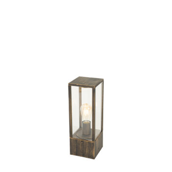 Vintage stojaca lampa na vonkajšie použitie starožitné zlato 40 cm IP44 - Charlois